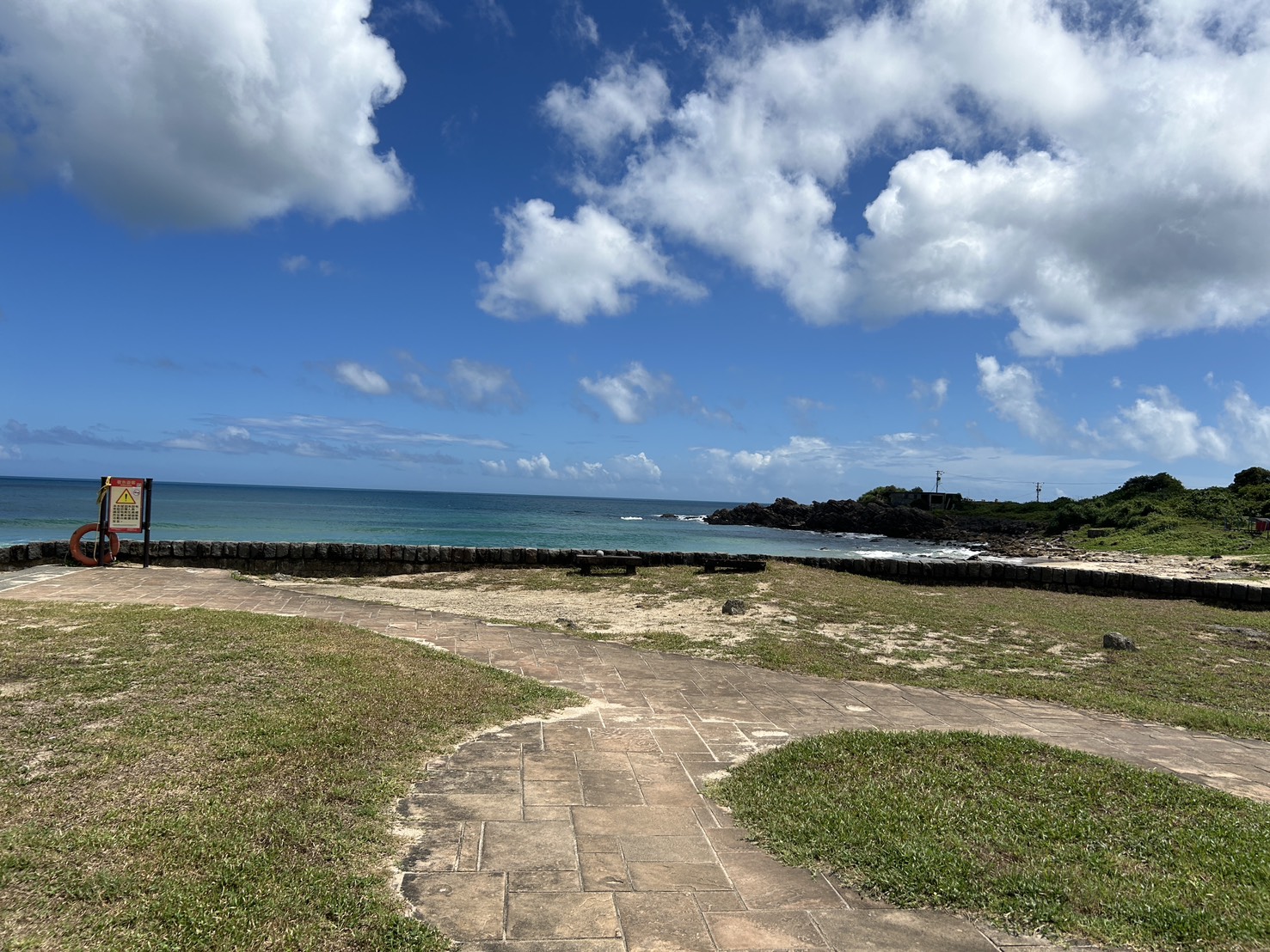 金沙灣沙灘步道,視野遼闊